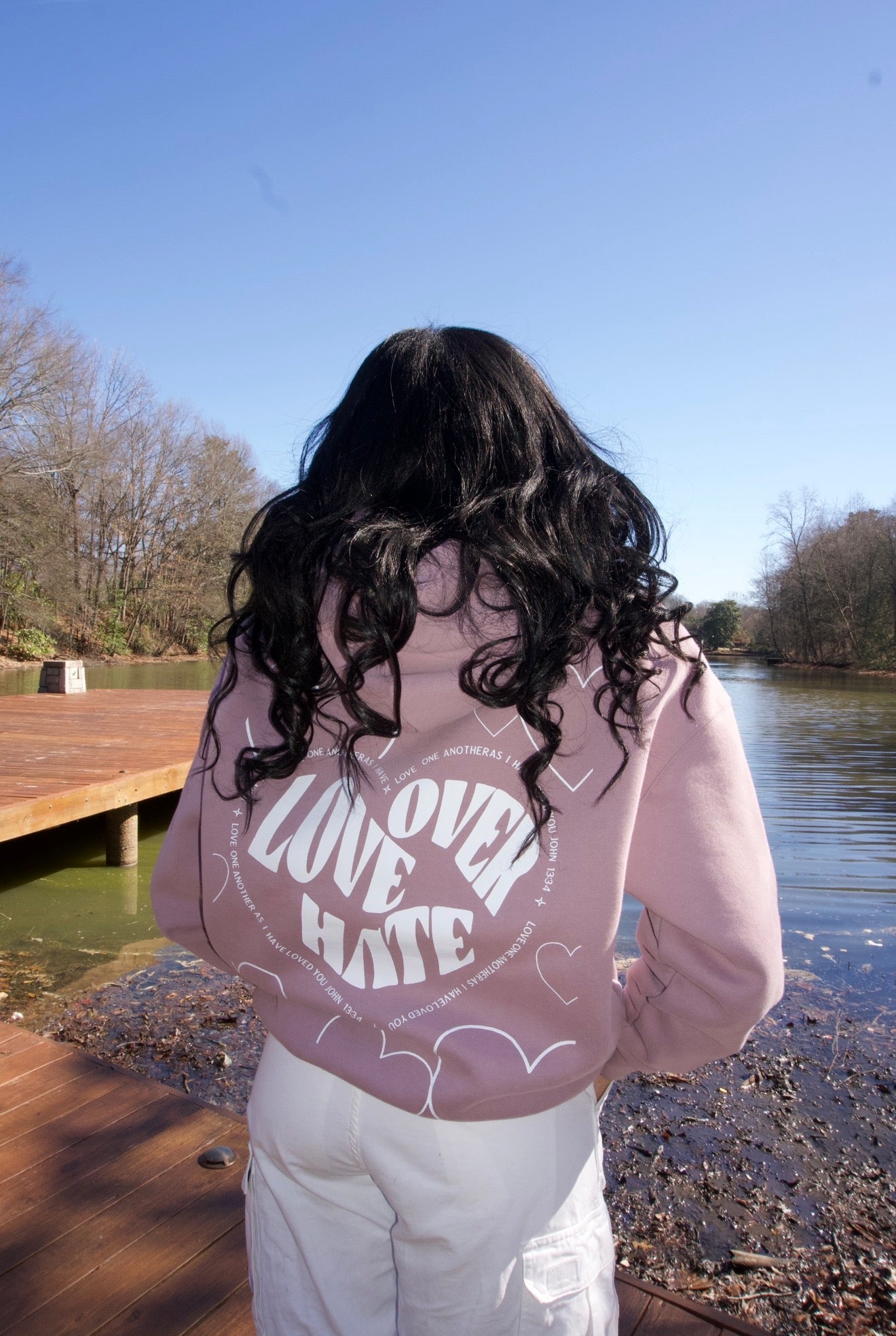 Love Over Hate - Dusty Pink